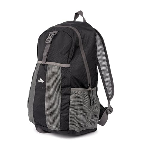 Image of Trespass Rucksack Turzo - 22L Packaway, Adjustable Shoulder Straps, Carry Handle, 2 Side Mesh Pockets, Large Front Pocket, Plastic Clip, 100% Polyester PU Coating