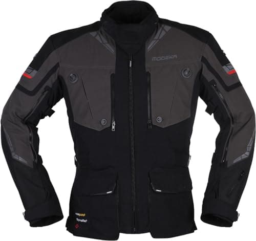 Image of Modeka Panamericana 2 Motorcycle Textile Jacket, black/grey, Long L