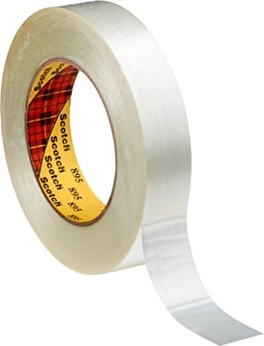 Image of 3M 895 Scotch Filament Tape, 50 mm x 50 m, 0.15 mm, Transparent, Pack of 18