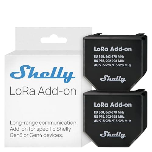 Image of Shelly Lora Add-On - Long Range Solution up to 5 km, Reliable Communication, Barrier Free, Flexible Integration, Quick & Easy Setup, Remote Irrigation & Facility Equipment Control (2 Pack)