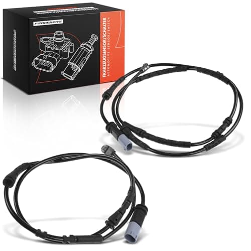 Image of Frankberg 2x Brake Pad Wear Sensor Brake Pad Wear Indicator Front and Rear Compatible with X3 F25 2010-2017 X4 F26 2014-2018 Replace# 34356790303