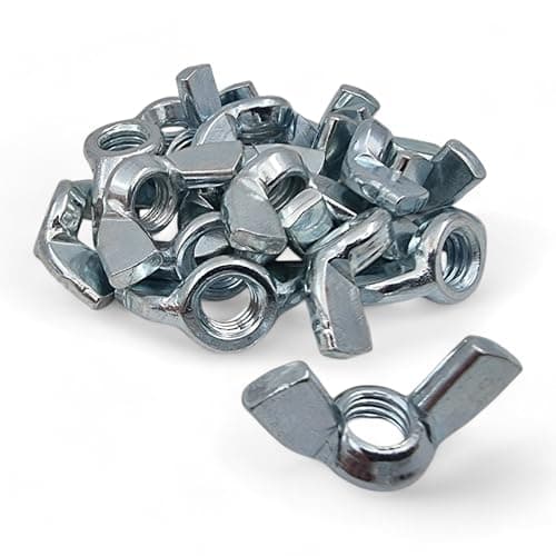 Image of M8 (8mm) Wing Nuts BZP Steel Standard Thread - Pack of 25