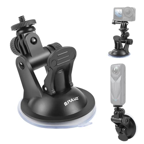 Image of PULUZ Action Camera Suction Mount for GoPro, Action Camera Windscreen Mount for GoPro Hero 13 12 11 10 9 8 7 6 5 for DJI Osmo Action and Other Action Cameras