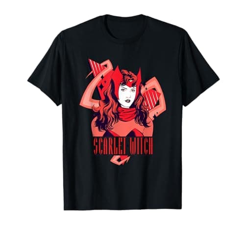 Image of Marvel Scarlet Witch Shades of Red Wanda Maximoff Avengers T-Shirt