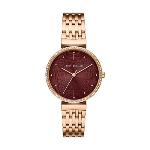 Image of Armani Exchange Watch For Women, Quartz Movement and 36mm Case Size with Stainless steel, Leather or Silicone strap