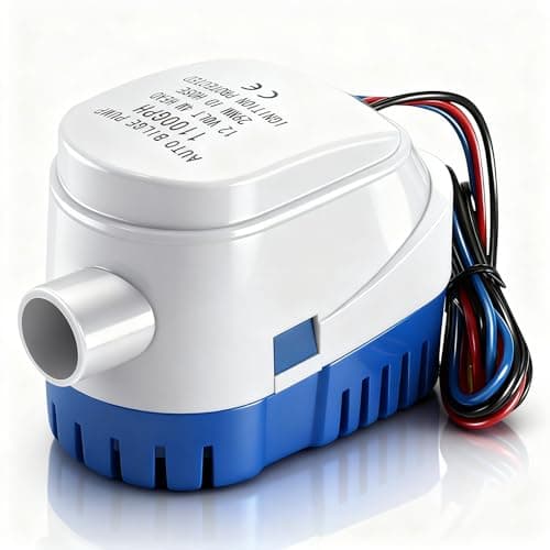Image of AVAKKER 12V 1100GPH Bilge Pump, Automatic Marine Submersible Water Pump for Boats, Yachts, Pools, Ponds, 1-1/8 Inch Outlet, Corrosion-Resistant, Low Noise, Easy Installation