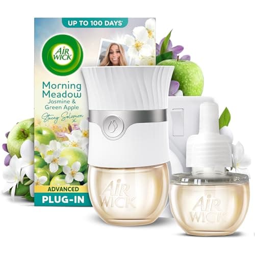 Image of Air Wick Morning Meadow Advanced Electrical Plug-in Kit 19ml, Lasts for up to 100 Days, Air Freshener
