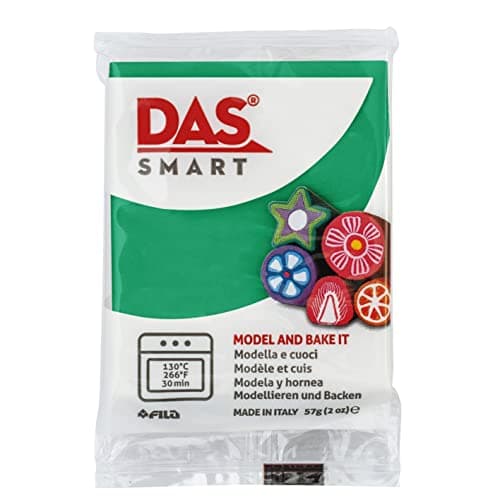 Image of DAS Smart Oven Bake Modelling 57g Clay, Emerald Green, For Professionals and Hobbyists