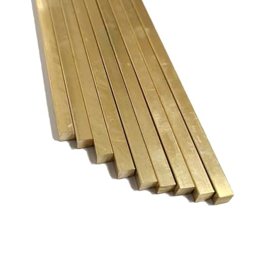 Image of 1Pcs 500mm Brass Square Rod, 1mm, 1.2mm, 1.5mm, 2mm, 2.5mm, 3mm Small Square Solid Bar(1.5x1.5x500mm)