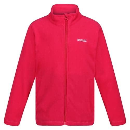 Image of Regatta King Kids Full Zip Fleece Lightweight Jacket with 2 Pockets & Anti-Pill - Perfect for Walking, Hiking & Outdoors