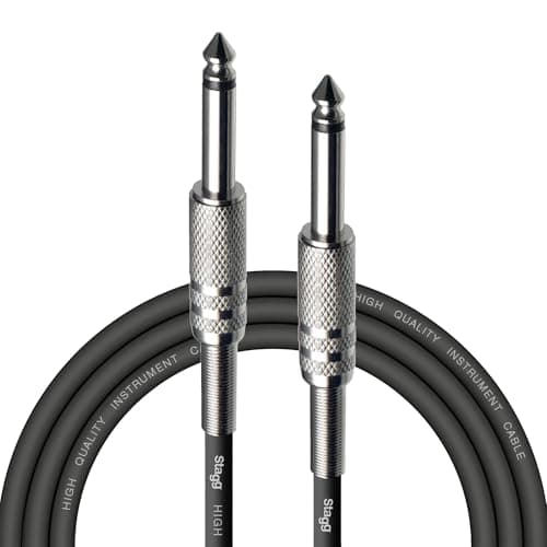 Image of Stagg SGC3 3m, Phone to Phone Plug Instrument Cable, Black