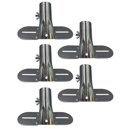 Image of Heavy Duty Metal Broom Brush Handle Bracket with Adjustable Brace Diameter to Support Fixed Push Broom Handles (5)