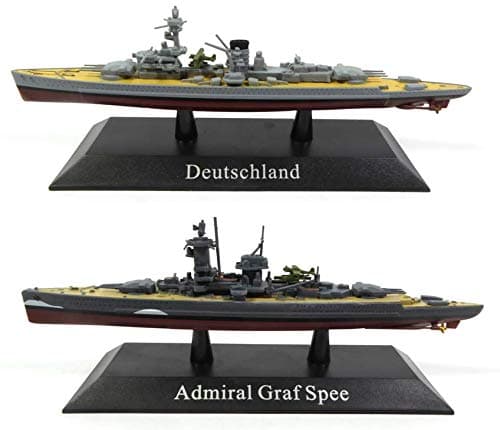 Image of OPO 10 - Lot of 2 warships 1/1250: DEUTSCHLAND + ADMIRAL GRAF SPEE (WS09 + WS03)