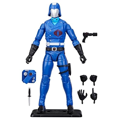 Image of G.I. JOE Classified Series Retro Cardback Cobra Commander, Collectible 6 Inch Action Figure with 8 Accessories
