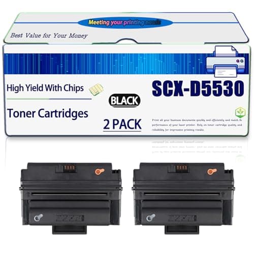 Image of Compatible for Samsung SCX-D5530B Toner Cartridges Work for SCX-5530FN Printers, High Yield 9000 Pages, with Chip (2-Pack Black)