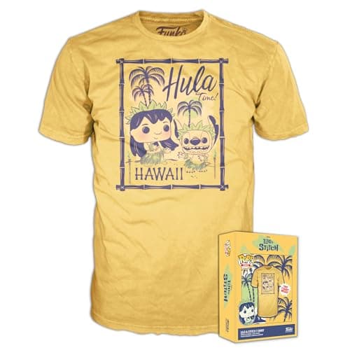 Image of Funko Boxed Tee: Lilo & Stitch - Hula - XL - T-Shirt - Clothes - Gift Idea - Short Sleeve Top for Adults Unisex Men and Women - Official Merchandise - Movies Fans