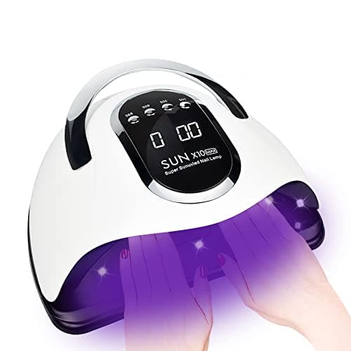 Image of BEENLE 280W UV LED Nail Lamp, Fast Nail Curing Lamps for Home & Salon, 66 Beads Dryer for Gel Polish with Automatic Sensor/4 Timer Setting, Handle Professional Art Tools