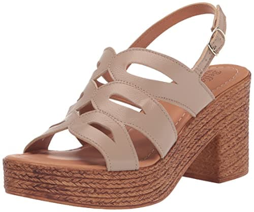 Image of Bella Vita Made in Italy Women's Pri-Italy Heeled Sandal, Nude Leather, 6 UK