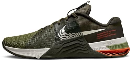Image of NIKE Metcon 8 Men's Trainers DO9328 (Cargo Khaki/Light Bone/Sequoia 301) UK 10.5 (EU 45.5)