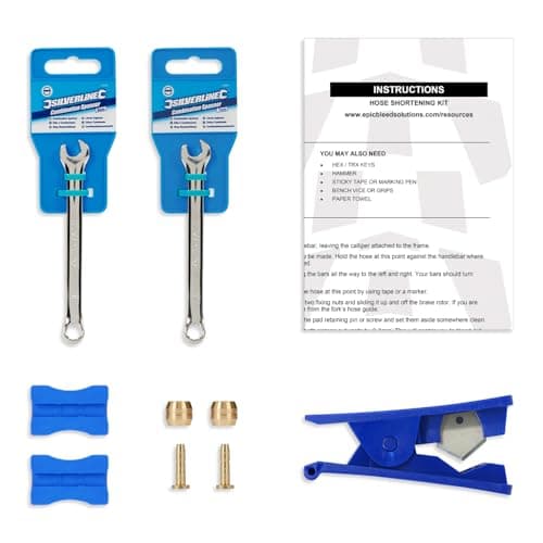 Image of epic Shimano Brake Hose Shortening Kit - Includes 2x Hose Inserts & Olives (BH59 or BH90), Fitting Kit & Precision Hose Cutter (BH59)