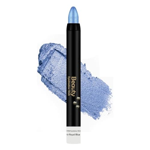 Image of Eyeshadow Pen, Crayon Waterproof Eyeshadow Stick, Shimmer Cream Eye Shadow Pencil, Lasting Waterproof Dark Blue Eyeliner Pencil Create Glitter Eye Makeup (13#)