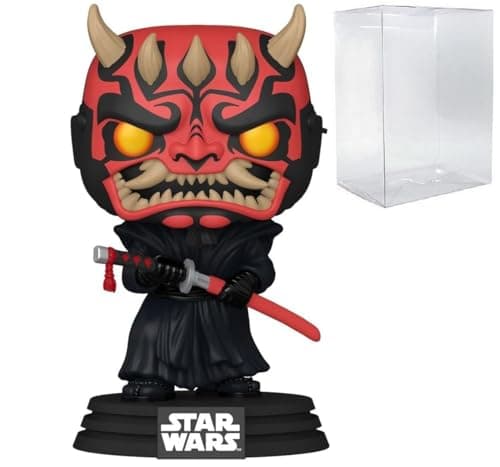 Image of POP Funko Star Wars: Impressions - Darth Maul Vinyl Figure (Bundled with Compatible Box Protector Case), Multicolored, 3.75 Inches