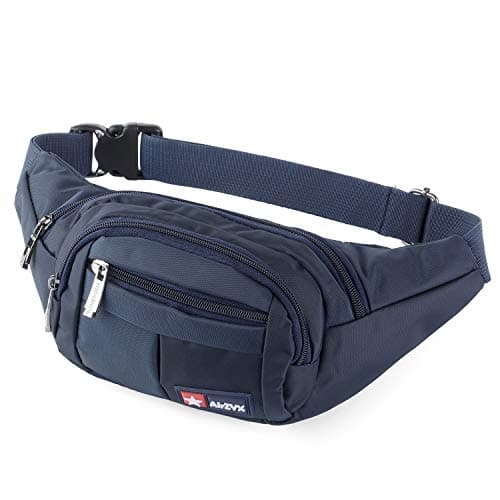 Image of Bumbags and Fanny Packs for Running Hiking Waist Bag Outdoor Sport Hiking Waistpack for Men Women (Dark Blue)