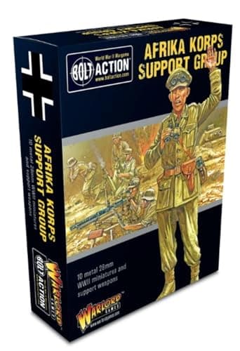 Image of Warlord Games Afrika Korps Support Group - 28mm Scale Metal Miniatures for Bolt Action Highly Detailed World War 2 Miniatures for Table-top Wargaming