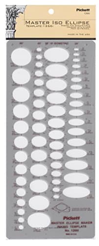 Image of Pickett Master Isometric Ellipse Template (1266I)