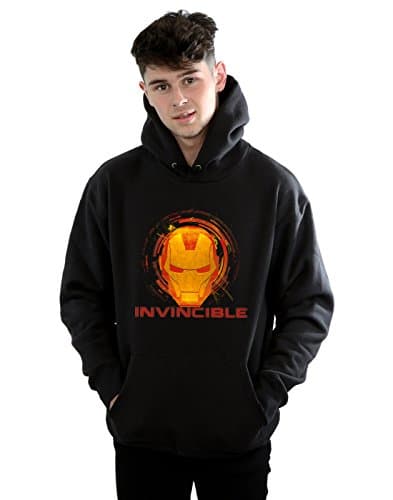 Image of Marvel Men's Avengers Iron Man Invincible Hoodie Black X-Large