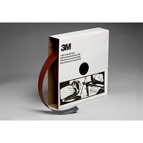 Image of 3M 314D Utility Abrasive Roll, Maroon Color, Durable Cloth Backing, Aluminum Oxide, Roll 1-1/2" Width x 50yd Length, Grit P80