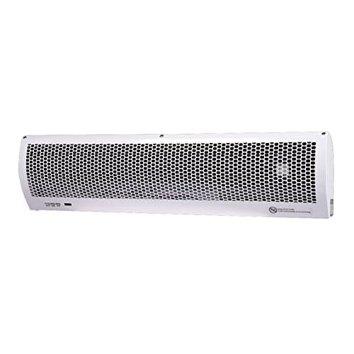 Image of Devola Over Door Electric Heater 4000W Air Curtain with Remote Control | Ceiling Suspension or Wall-Mounted | PTC Heating Element & Adjustable Thermostat | 2 Heat Settings | White DVSH40WH