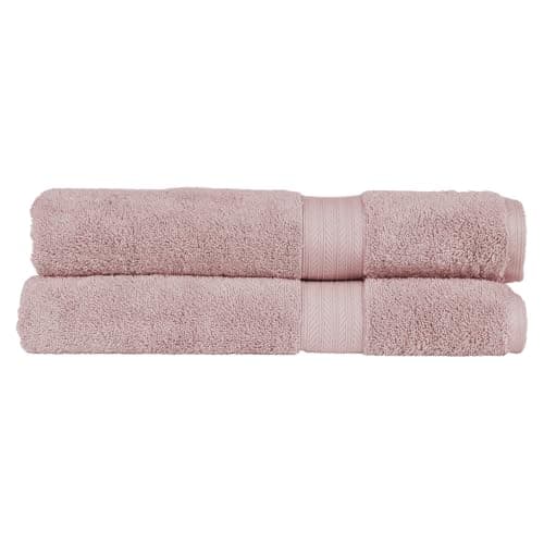 Image of Christy Renaissance 2 Bath Sheets Set | Petal Pink | 100% Egyptian Cotton Pile | Luxuriously Soft and Super Absorbent | 675 GSM | Extra Large Bath Towels