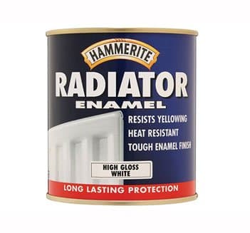Image of Hammerite Radiator Enamel Paint - Gloss White 500ml