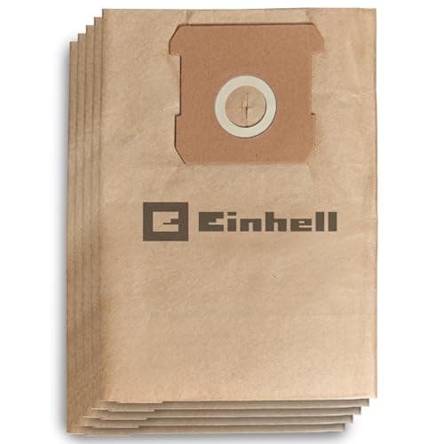 Image of Original Einhell 15 L Dust Collection Bag (Suitable for Einhell wet/dry vacuum cleaners with 15-litre containers, 15 L volume, Contains 5 bags, Made of paper)