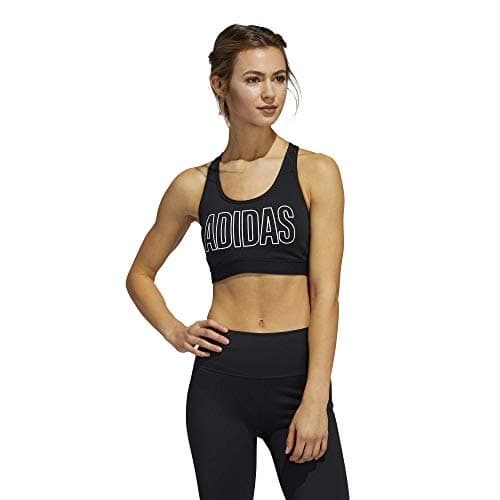 Image of adidas Women's Don't Rest Alphaskin Sport Branded Bra Black/White XX-Small