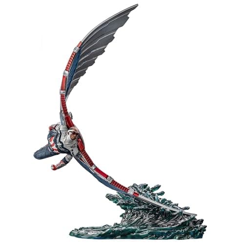 Image of Iron Studios Art Scale 1/10 Captain America Sam Wilson Deluxe The Falcon And The Winter Soldier Statue 46 cm
