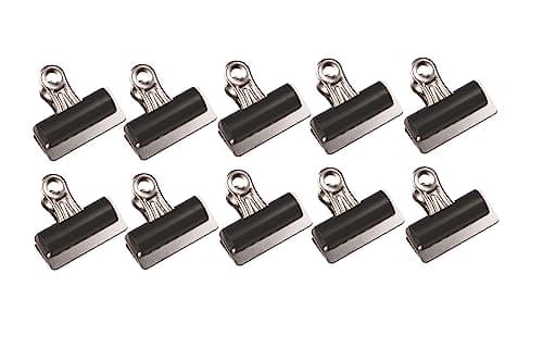 Image of Q-Connect 51mm Grip Clip, Black (Pack of 10)