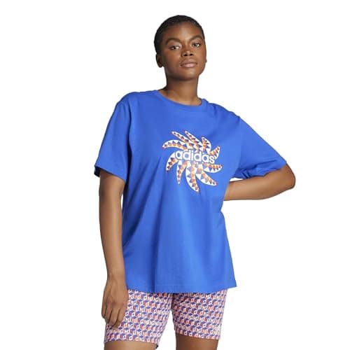 Image of Adidas Women's Farm Rio Graphic T-Shirt, Bold Blue, Small