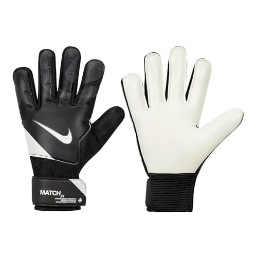 Image of NIKE Unisex Match Jr. Gloves, Black/Dark Grey/White, 3 EU