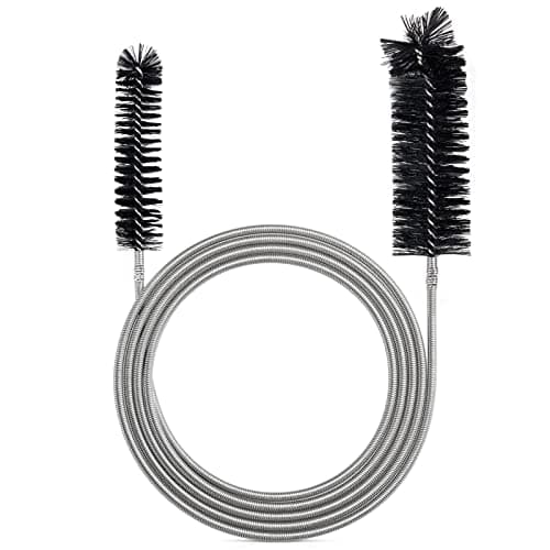 Image of Flexible Feeding Tube Cleaning Brush Slim Drain Hole Cleaning Tool Hose Pipe Cleaning Brush Black Color