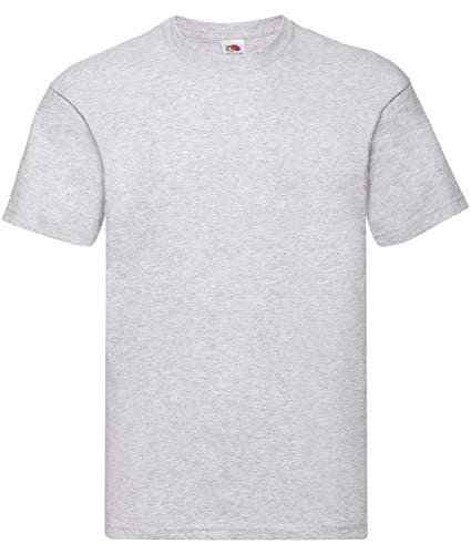 Image of Fruit of the Loom Mens Screen Stars Original Full Cut Short Sleeve T-Shirt (S) (Heather Grey)