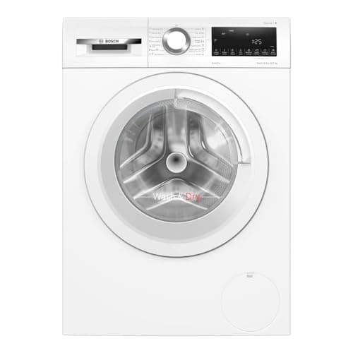 Image of Bosch Series 4 WNA144V9GB Washer Dryer with 9kg Washing and 5kg Drying Capacity, 1400rpm Spin Speed, Wash & Dry 60, Iron Assist, AutoDry, Freestanding, White