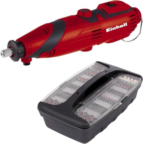 Image of Einhell Grinding and Engraving Tool 135W, 10000-32000 1/Min Speed, Telescopic Stand, Flexible Shaft, Incl. Accessory and Storage Case TC-MG 135 E