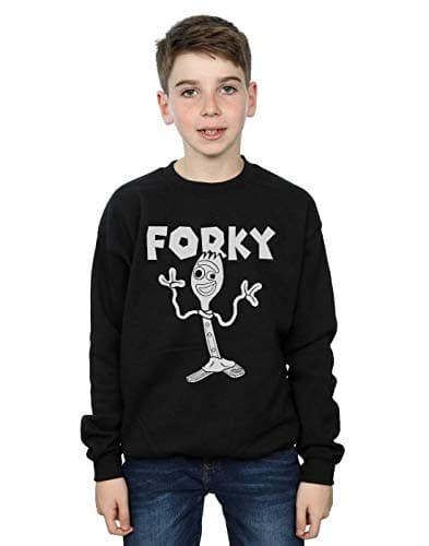 Image of Disney Boys Toy Story 4 Forky Sweatshirt Black 5-6 Years
