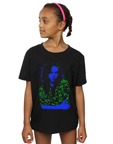 Image of Absolute Cult Billie Eilish Girls Neon Backlit T-Shirt Black 12-13 Years