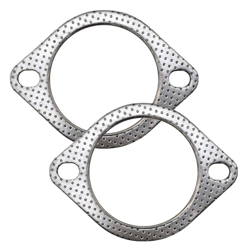 Image of YGQ Exhaust Gasket 2 Bolt for Muffler Flange Manifold High Temperature Graphite w/Fire Ring 2 Pcs (3 Inch-76mm)
