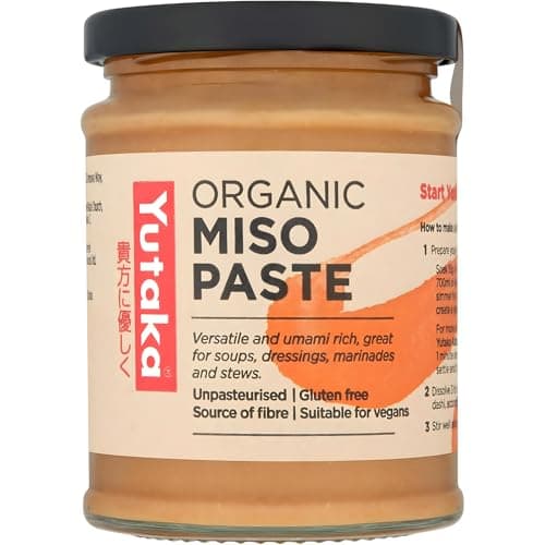 Image of Yutaka Organic Miso Paste 300g – Authentic Japanese Soybean & Rice Miso | Unpasteurised Organic | Gluten Free Vegan Cooking Paste