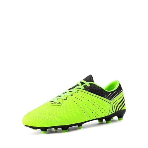 Image of DREAM PAIRS Men's Cleats Football Boots Soccer Shoes Low Top Training Football Shoes for Professional Sport, Outdoor Sneaker,Size 12,Neon/Green/Black,160859-M