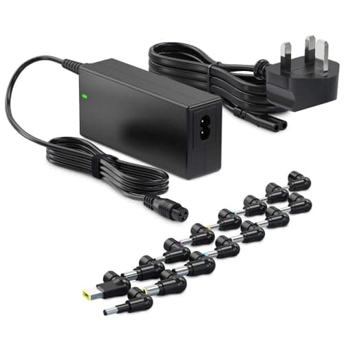 Image of Zolt 65W 90W Universal Laptop Charger for Lenovo HP Dell Acer Asus Samsung Gateway Compaq IBM Laptop Charger Power Supply AC DC Adapter with 16 Plugs (65W-15Tips)